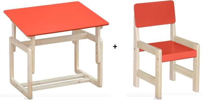 Комплект регулируемые детские стол и стул